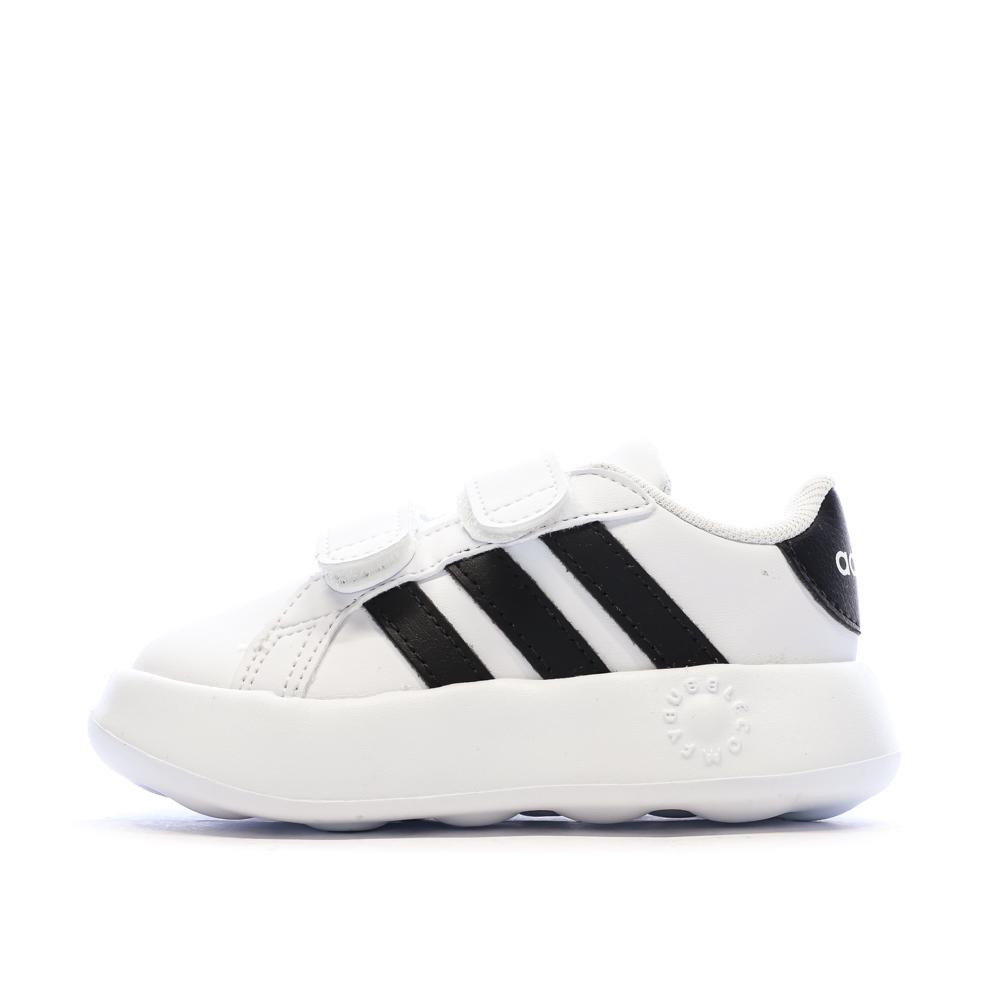 Baskets Blanches/Noires Garçon Adidas Grand Court 2.0 pas cher