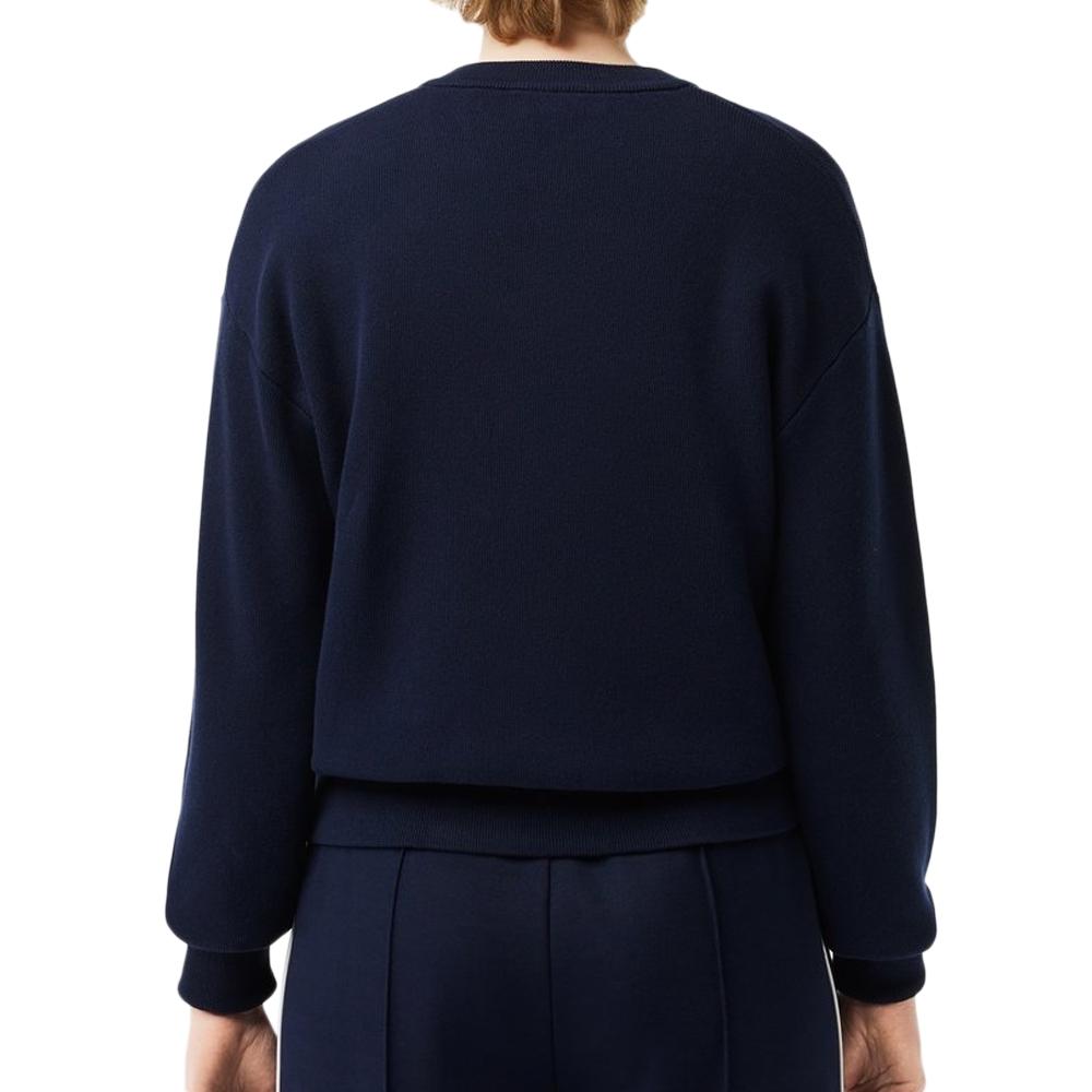 Pull Marine Femme Lacoste Organic vue 2