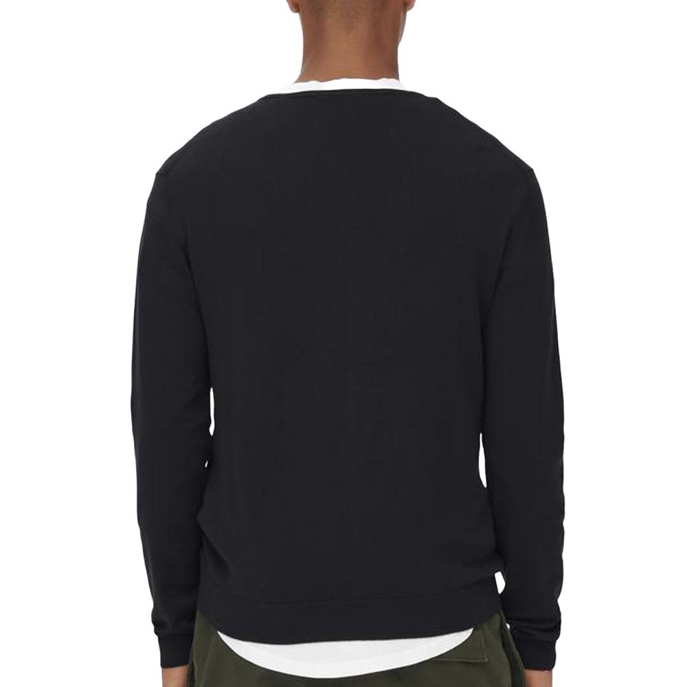 Pull Noir Homme Only & Sons Life Crew Knit vue 2