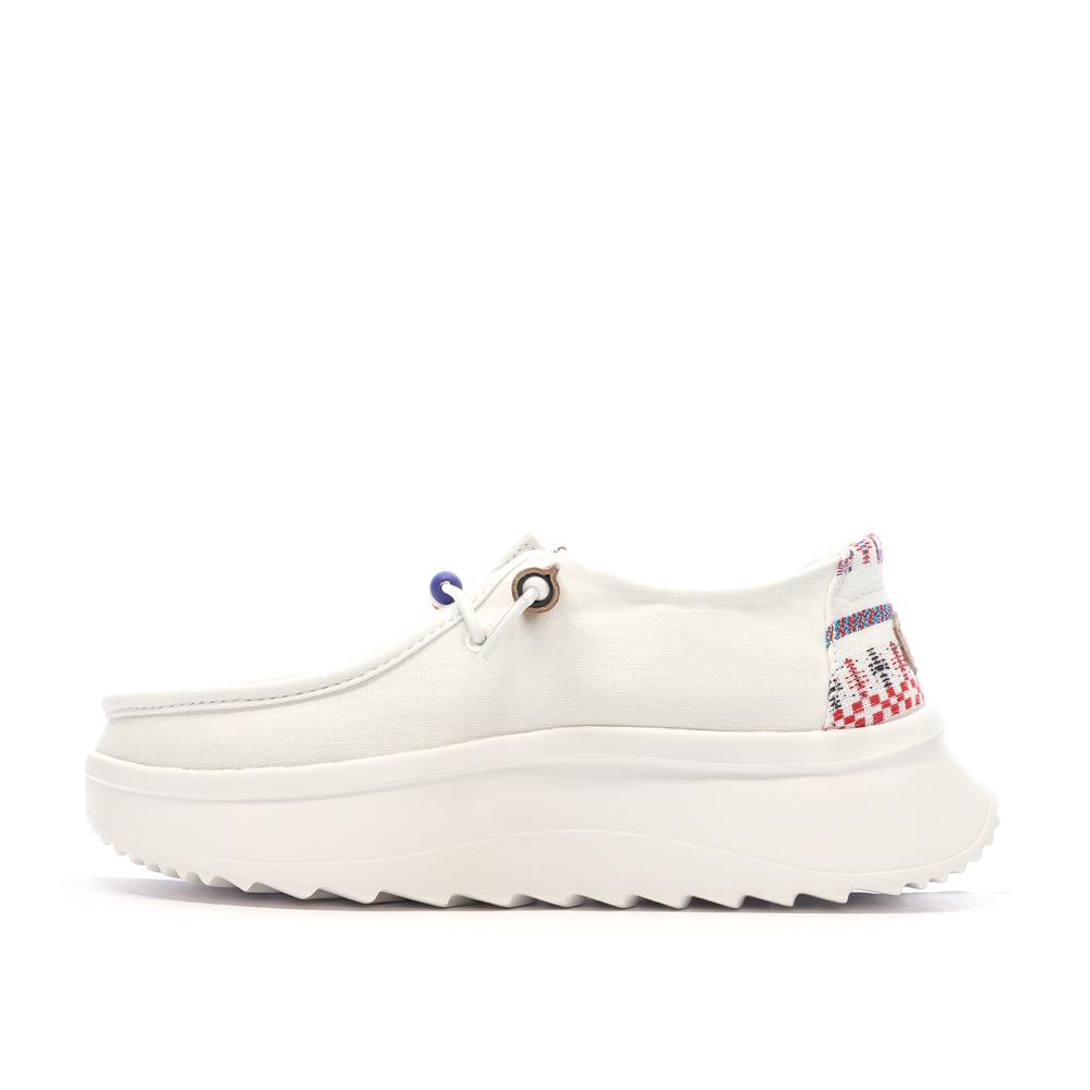Chaussures Blanches Femme Hey Dude Wally Sport Mesh pas cher