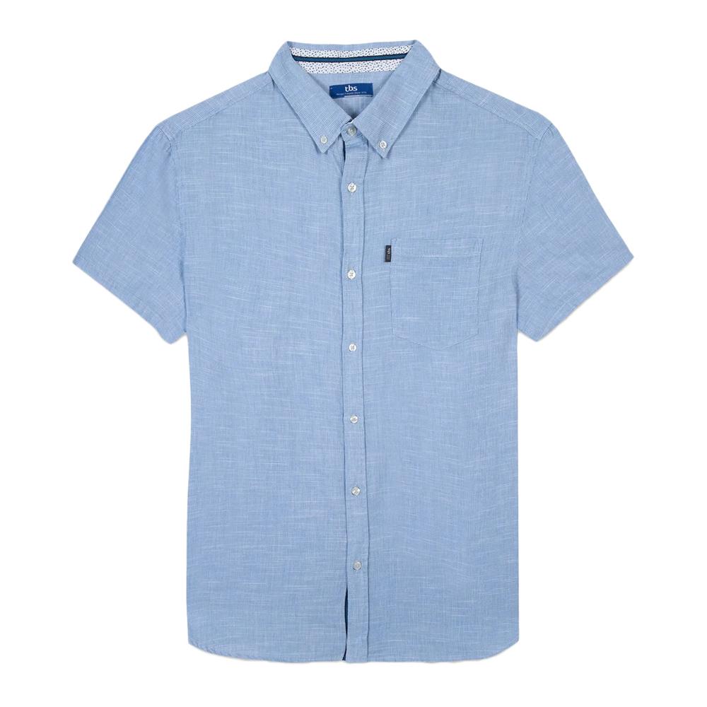 Chemise Bleu Homme TBS CALELCHA pas cher