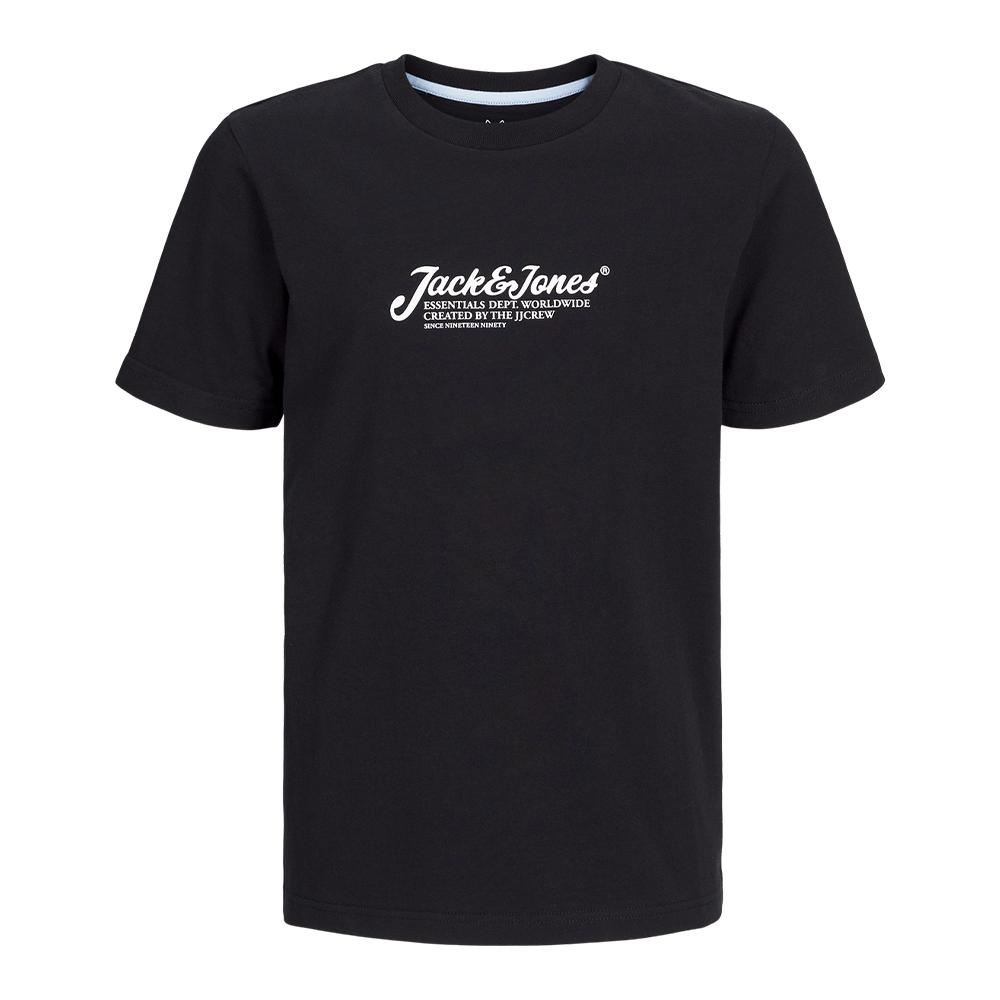 T-shirt Noir Garçon Jack & Jones Beau pas cher