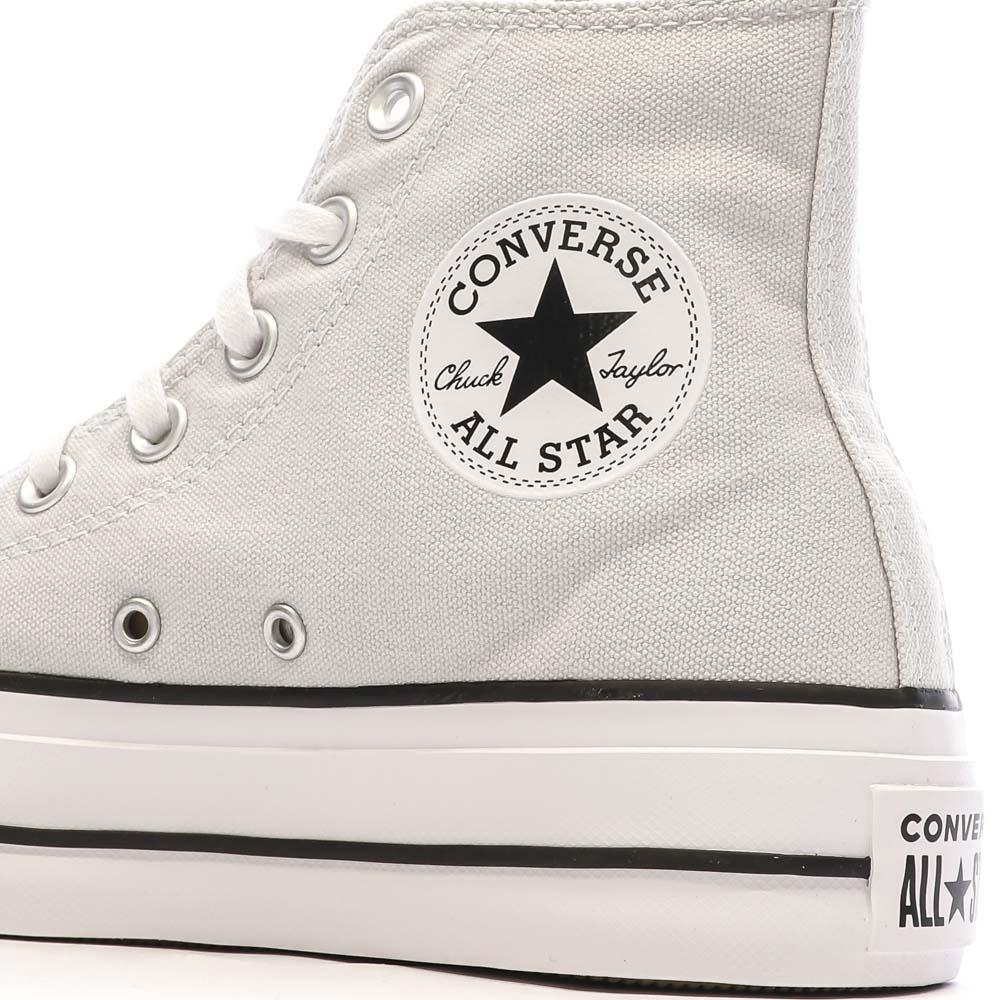 Baskets Grises Converse Femme Chuck Taylor All Star Lift vue 7