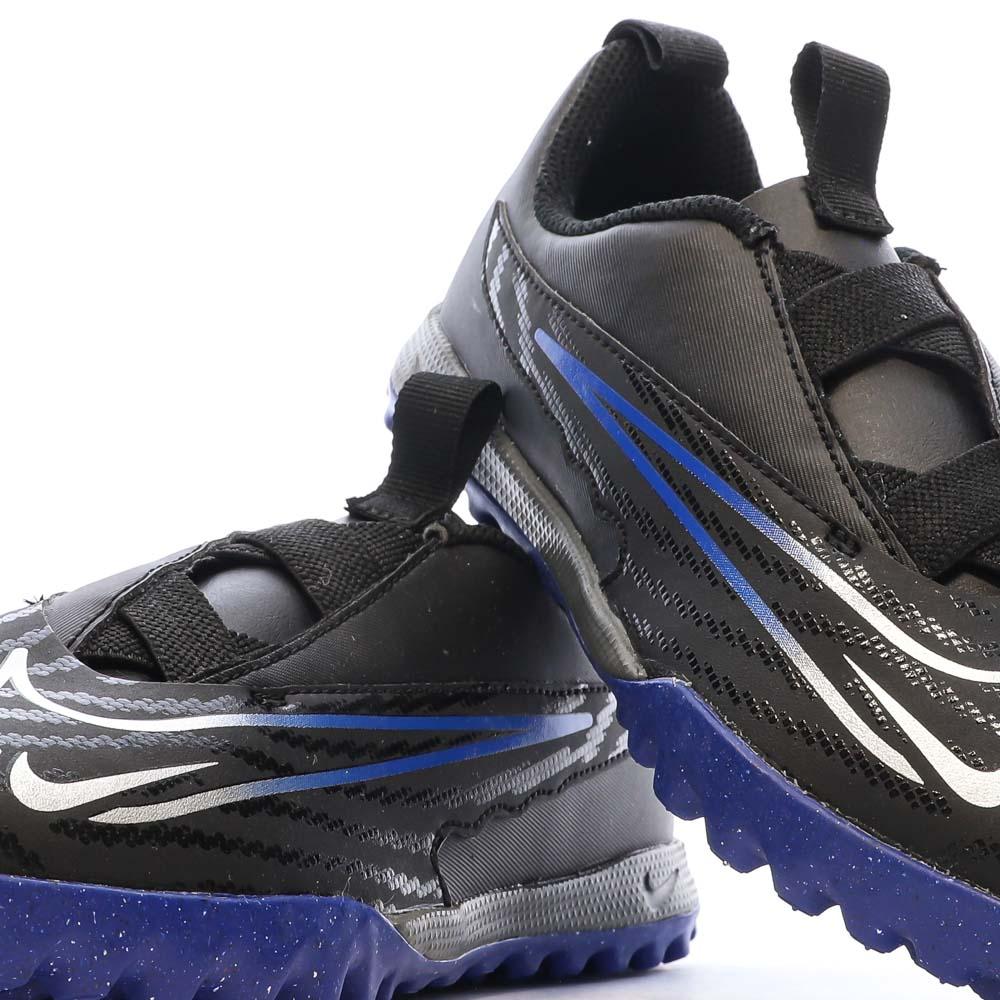 Chaussures de Foot Noir/Bleu Junior Nike Phantom GX Academy TF vue 7