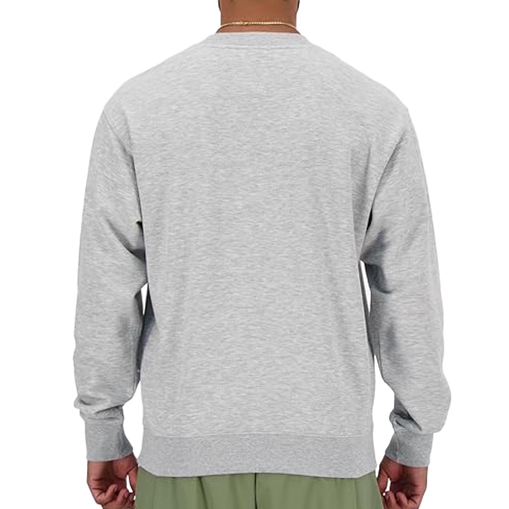 Sweat Gris Homme New Balance Stacked vue 2