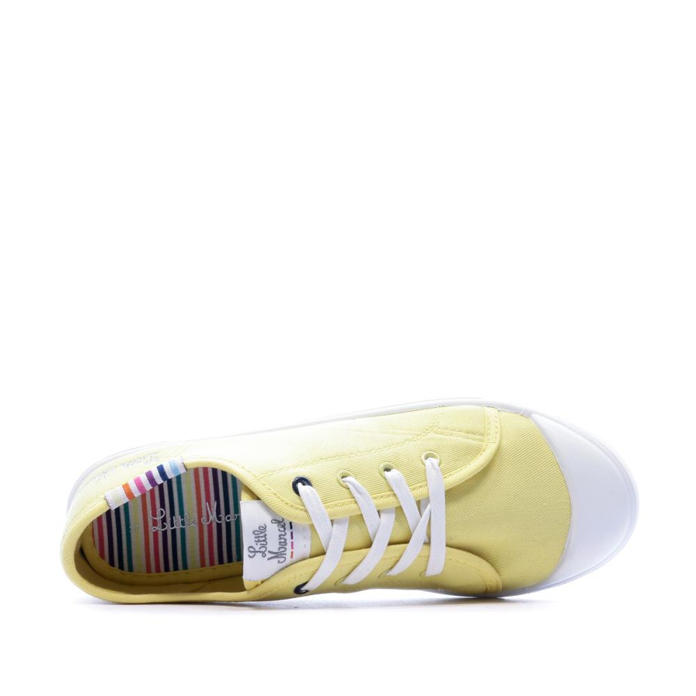 Chaussures en toile Jaune Femme Little Marcel Marcial vue 4