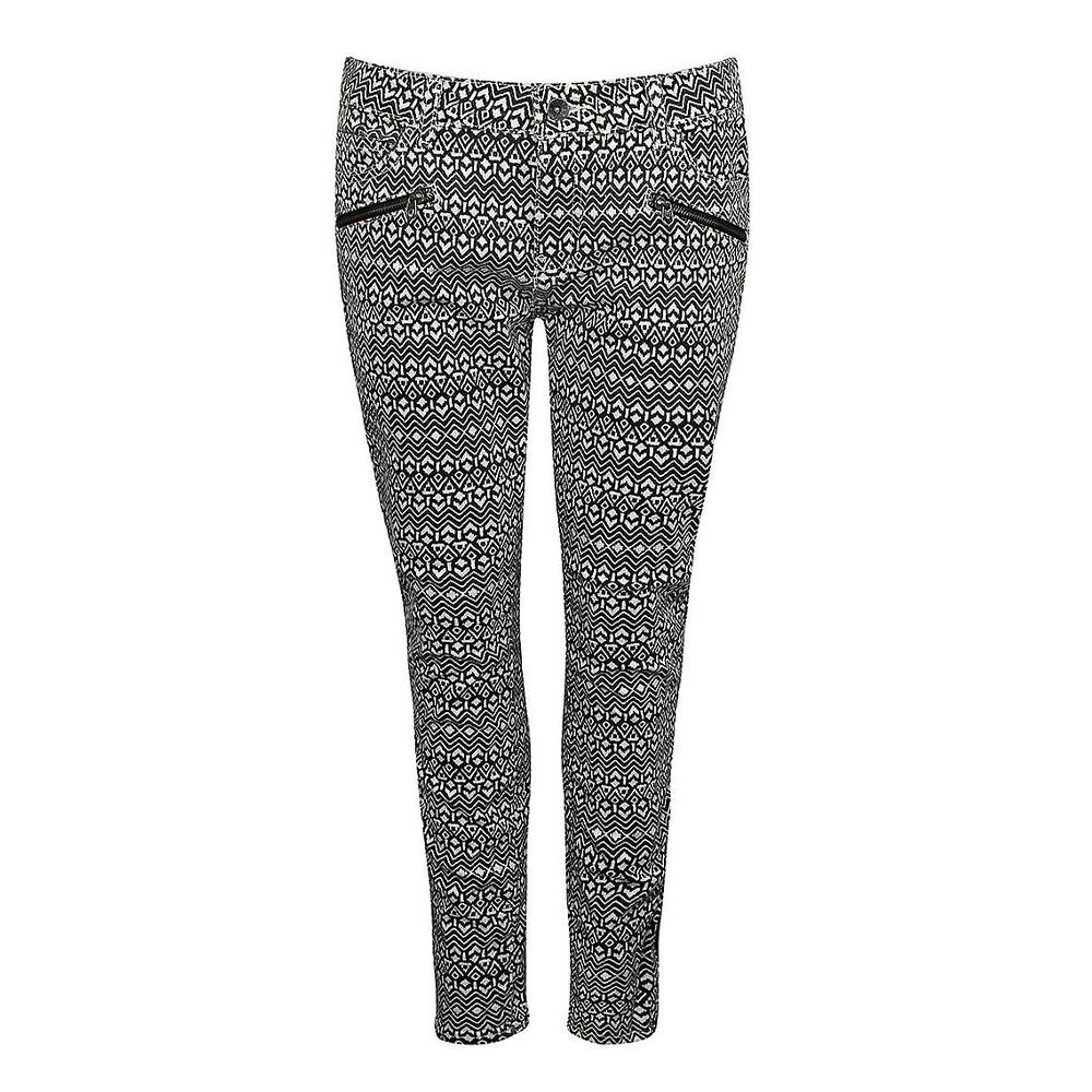 Jean Skinny Blanc/Noir Femme Vans Moto pas cher