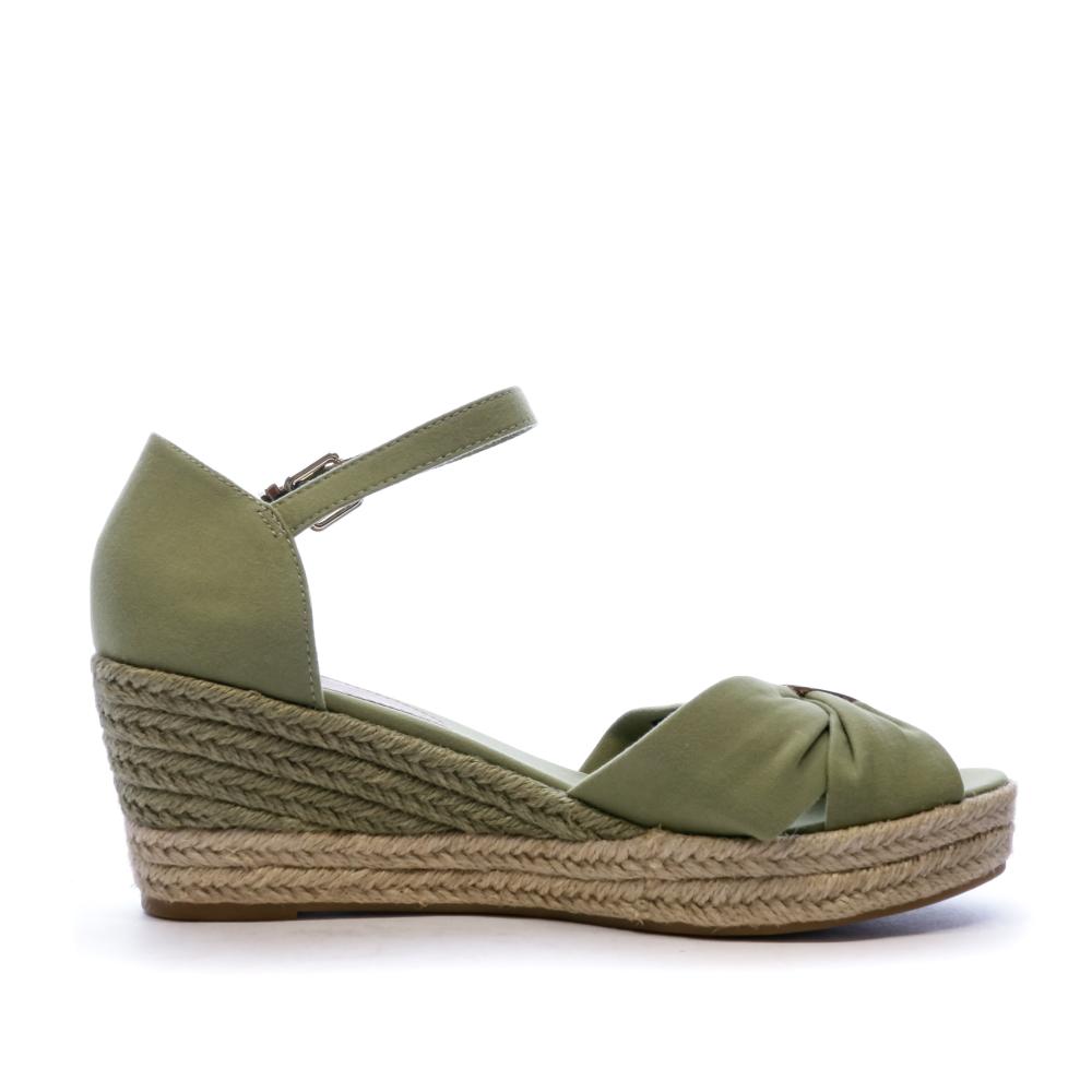 Sandales Compensées Kaki femme Tommy Hilfiger vue 2