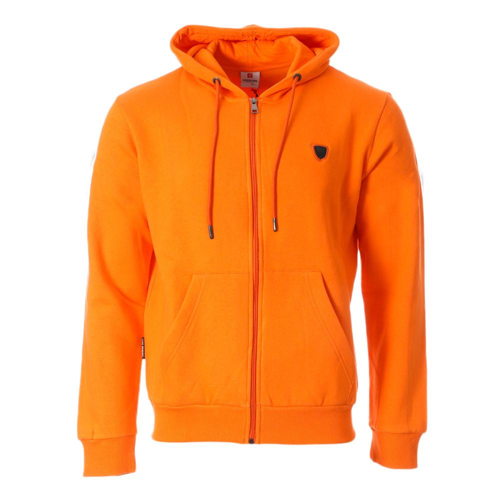 Sweat Zippée Orange Homme Redskins Loyal pas cher