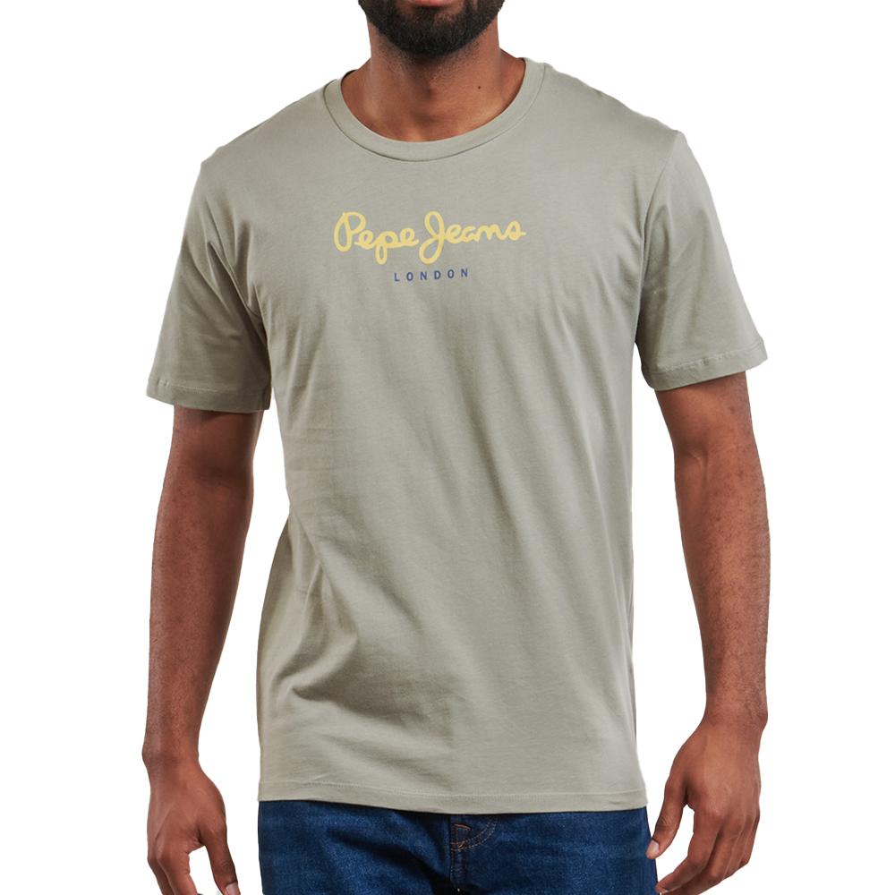 T-shirt Vert Homme Pepe jeans Eggo SEB pas cher
