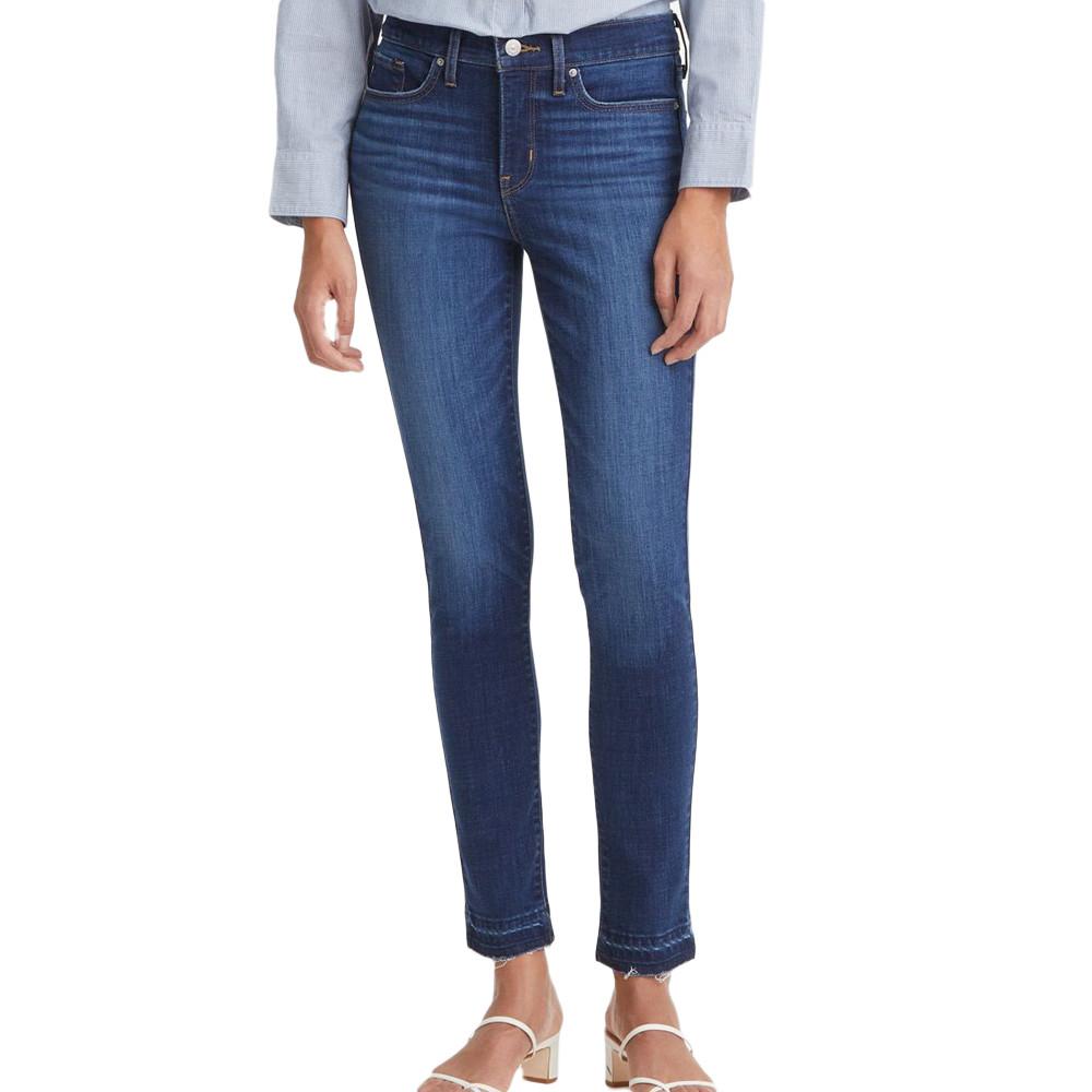 Jean Bleu Foncé Femme Levi's 311 pas cher