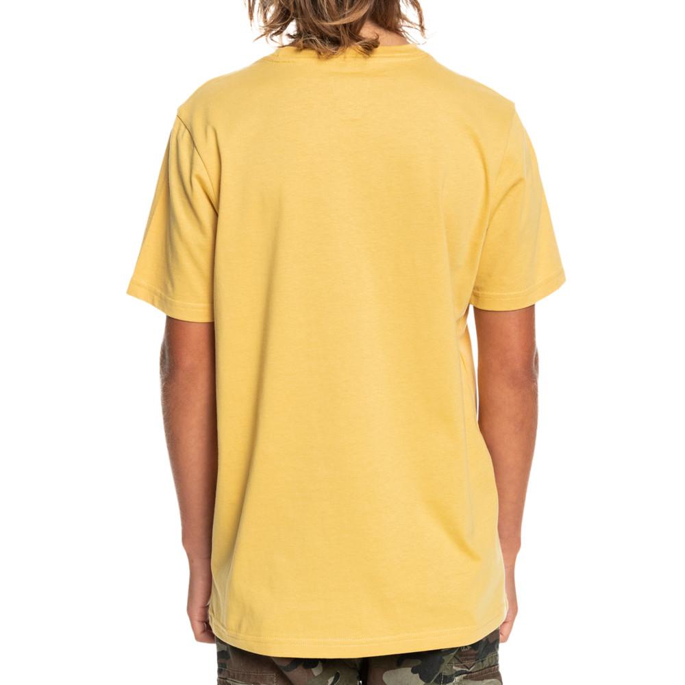 T-shirt Jaune Garçon Quiksilver feeding vue 2