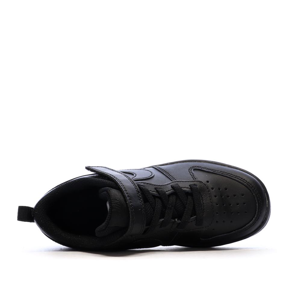 Baskets Noir Garçon Nike Court Borough Low Recraf vue 4