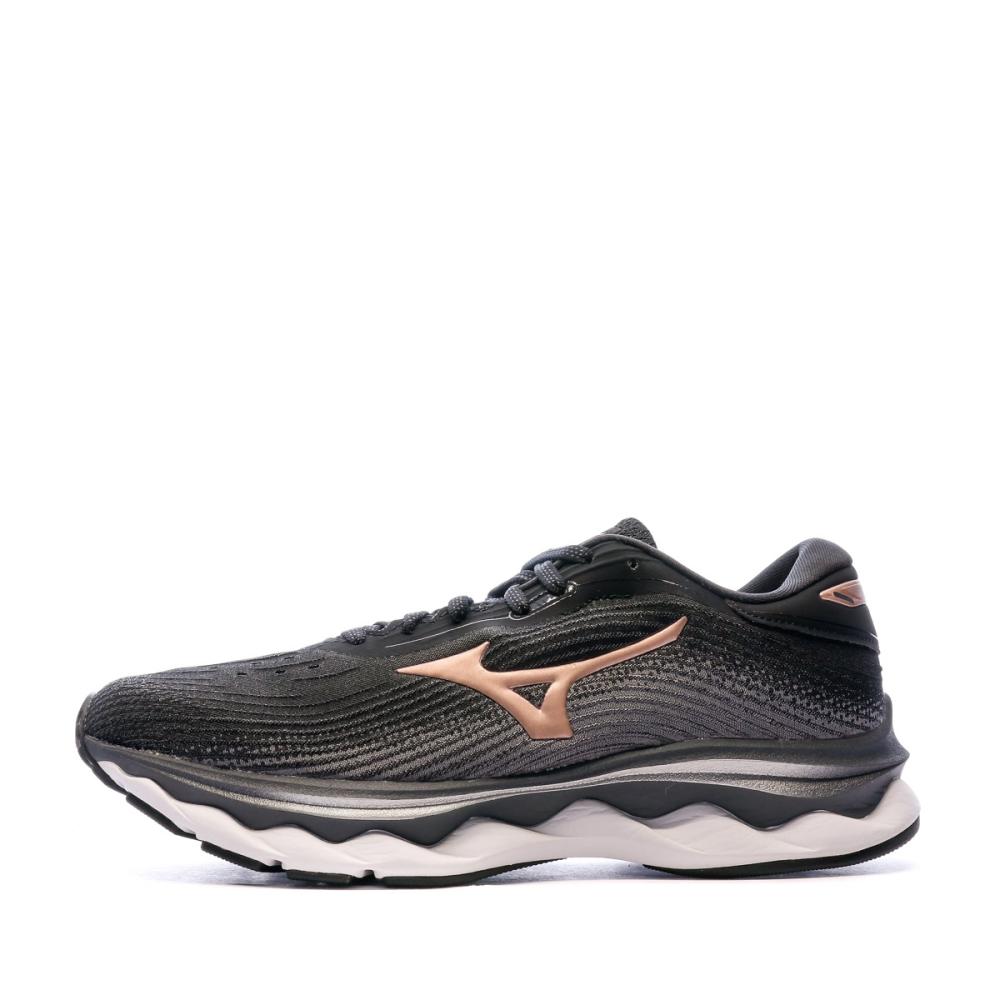 Chaussures de Running Noir Femme Mizuno Wave Sky 5 pas cher