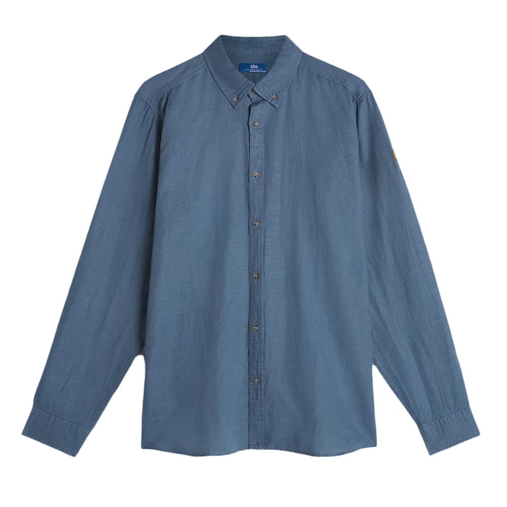 Chemise Bleu Homme TBS Linerche pas cher