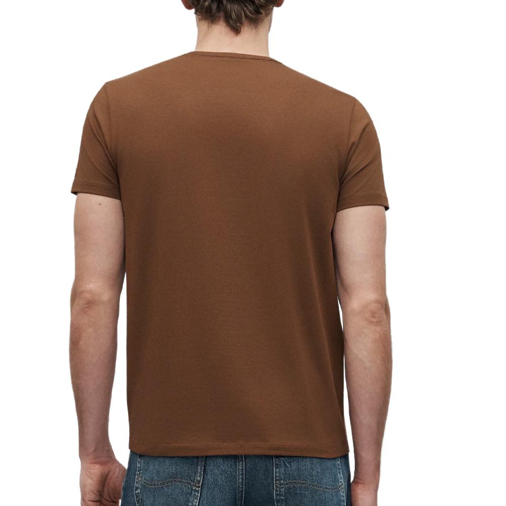 T-Shirt Marron Homme Pepe jeans Originalss vue 2