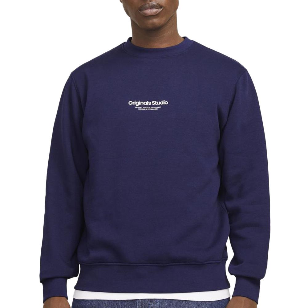 Sweat Marine Homme Jack & Jones Vesterbro pas cher