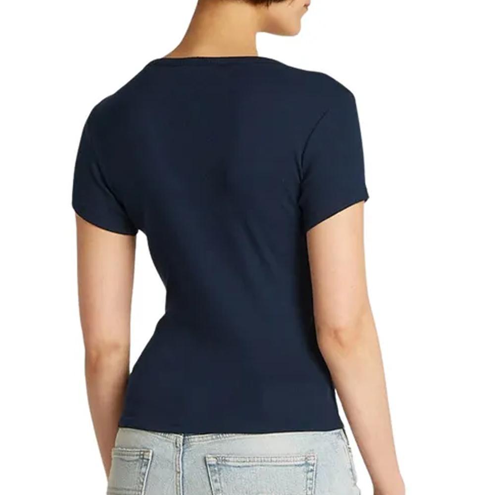 Débardeur Marine Femme Tommy Hilfiger Tjw Slim Button Tank vue 2