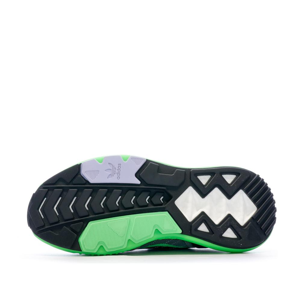 Baskets Noires/Vertes Homme Adidas Zx 5k Boost vue 5