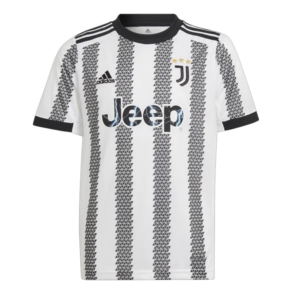 Juventus Maillot de foot Blanc/Noir Garçon Adidas HB0439 pas cher