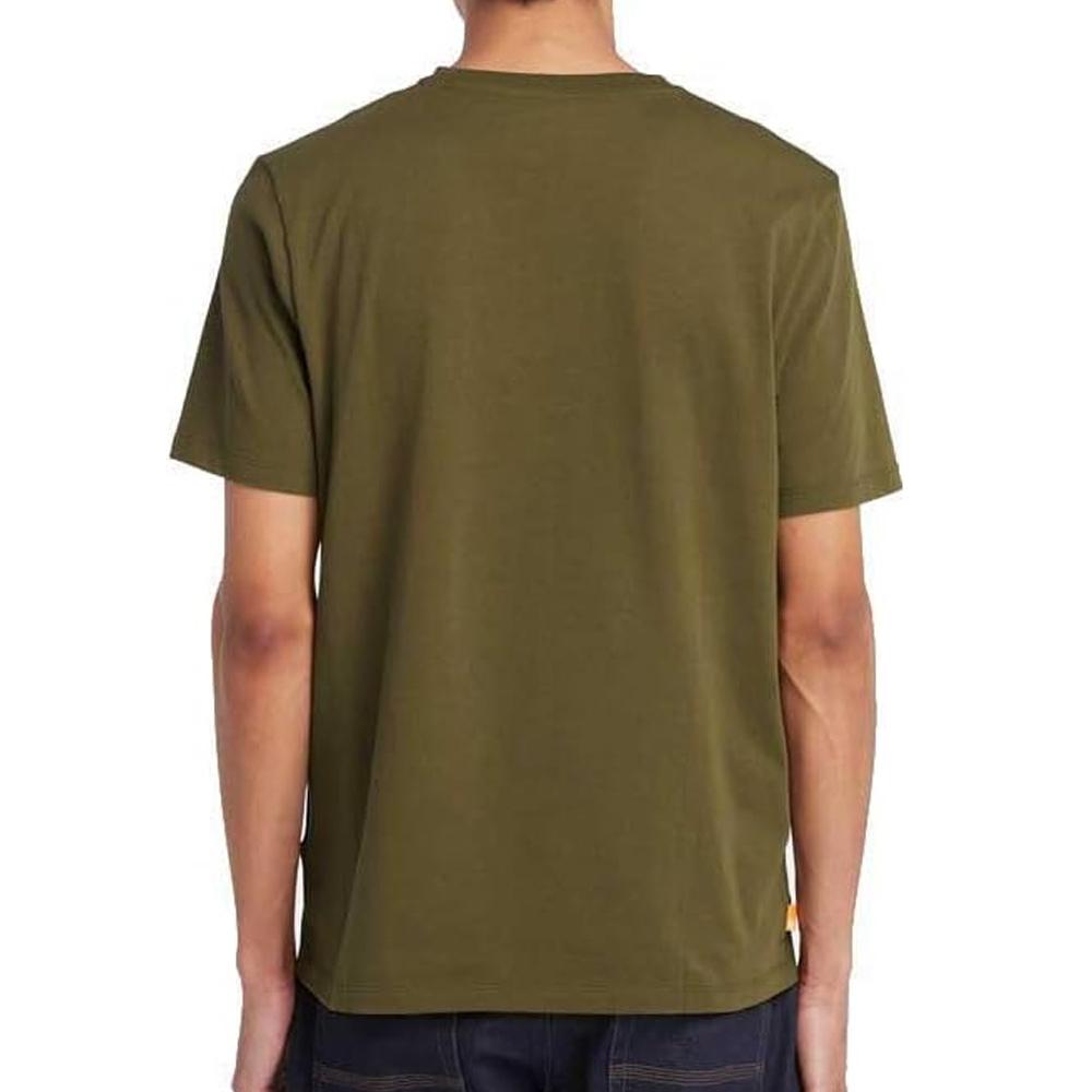 T-Shirt Kaki Homme Timberland TB0A2 vue 2