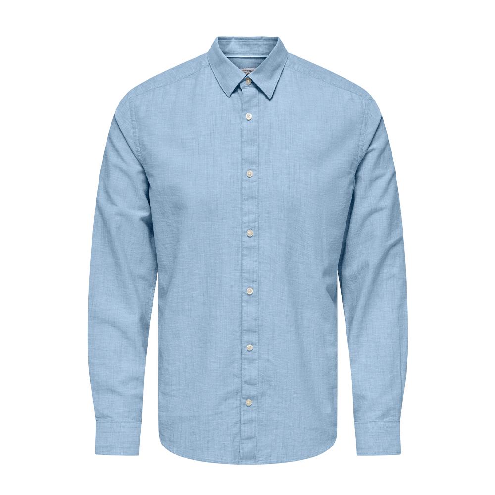 Chemise Bleu Homme Only & Sons Cantley pas cher