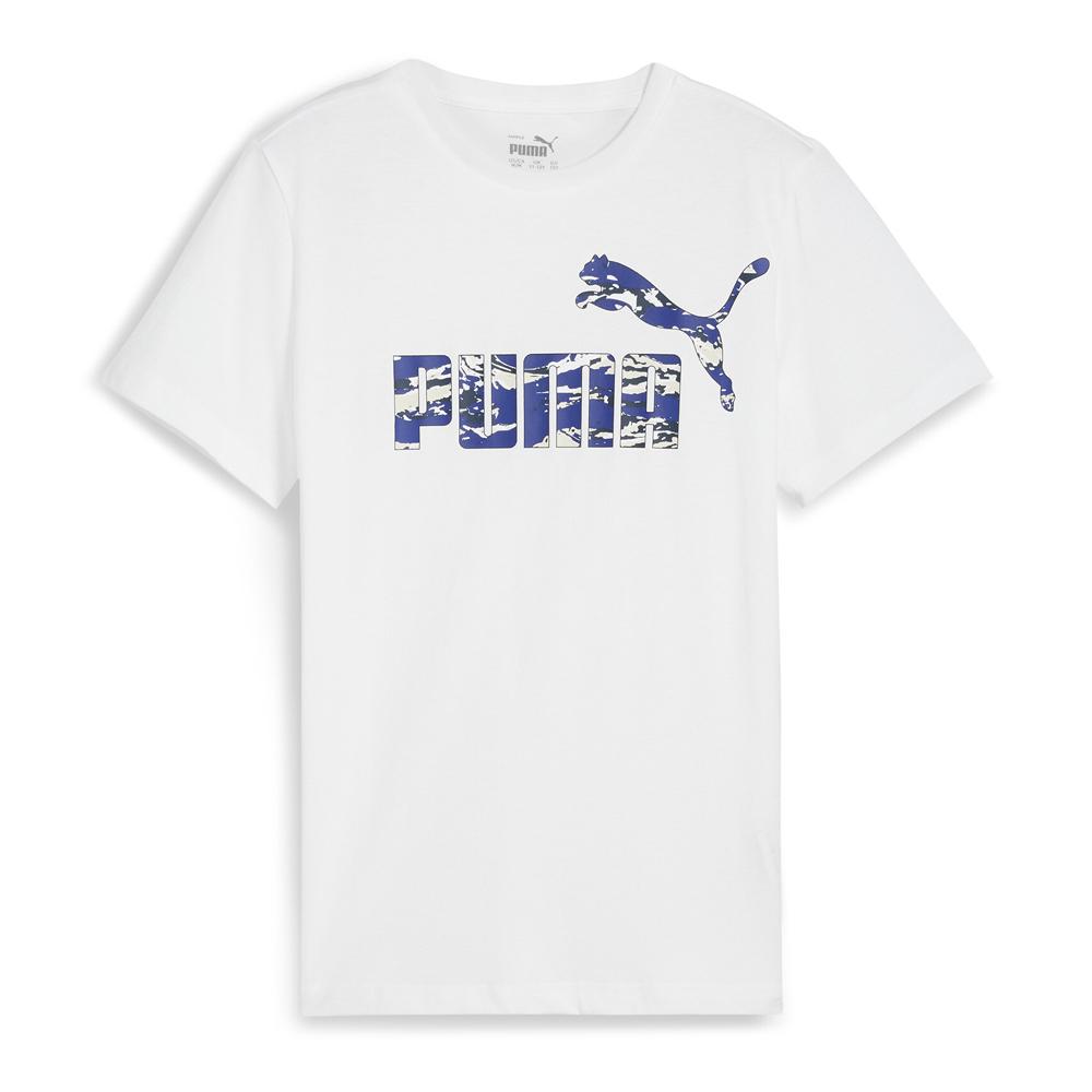 T-shirt Blanc Garçon Puma Camo pas cher
