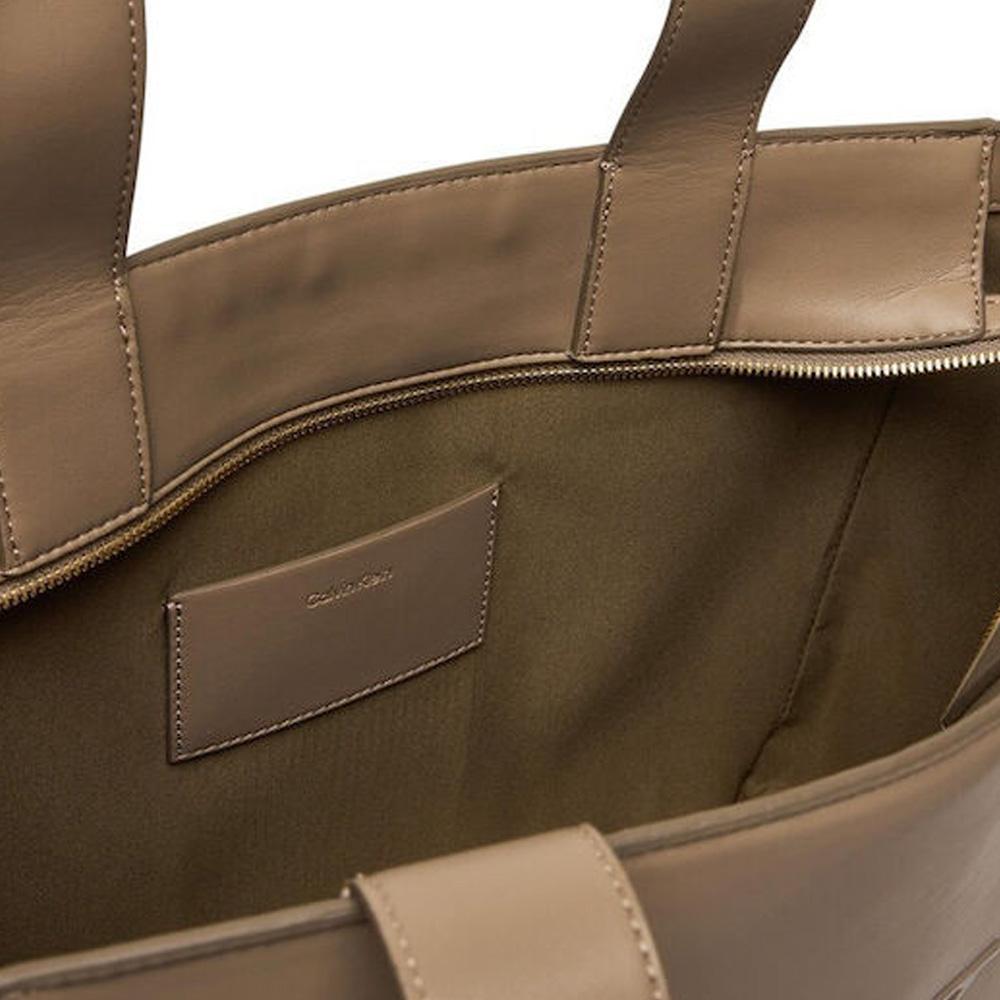 Sac à Main Beige Femme Calvin Klein Jeans Bold Medium Tote vue 3