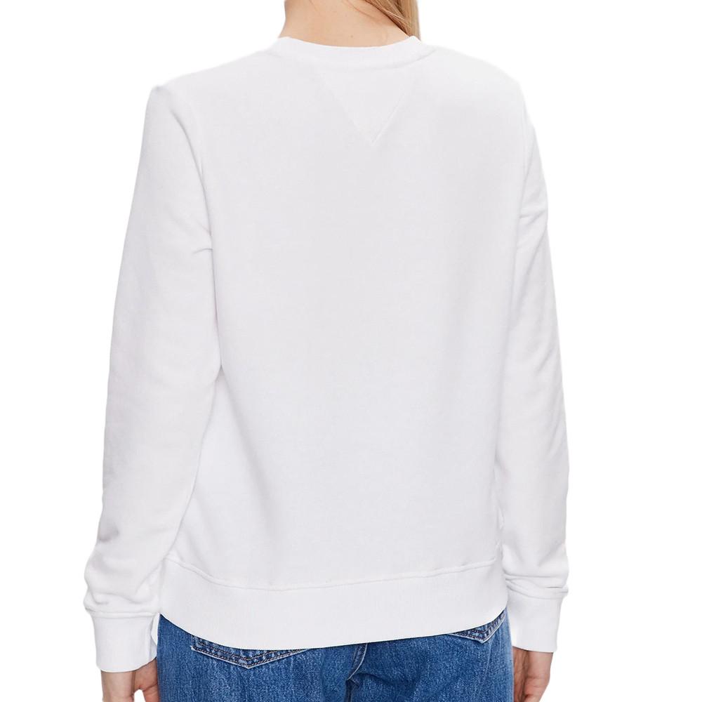 Sweat Blanc Femme Tommy Hilfiger Tjw Reg Color Serif vue 2