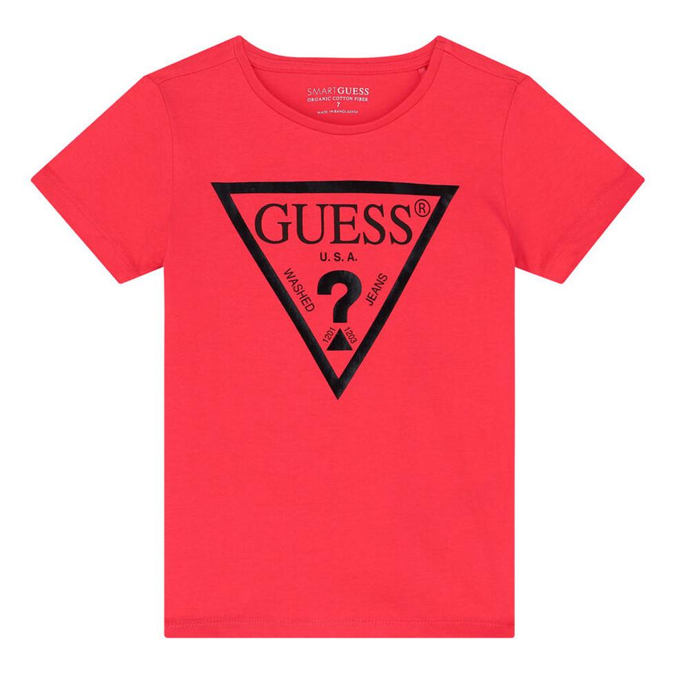 T-shirt Rose foncé Fille Guess pas cher