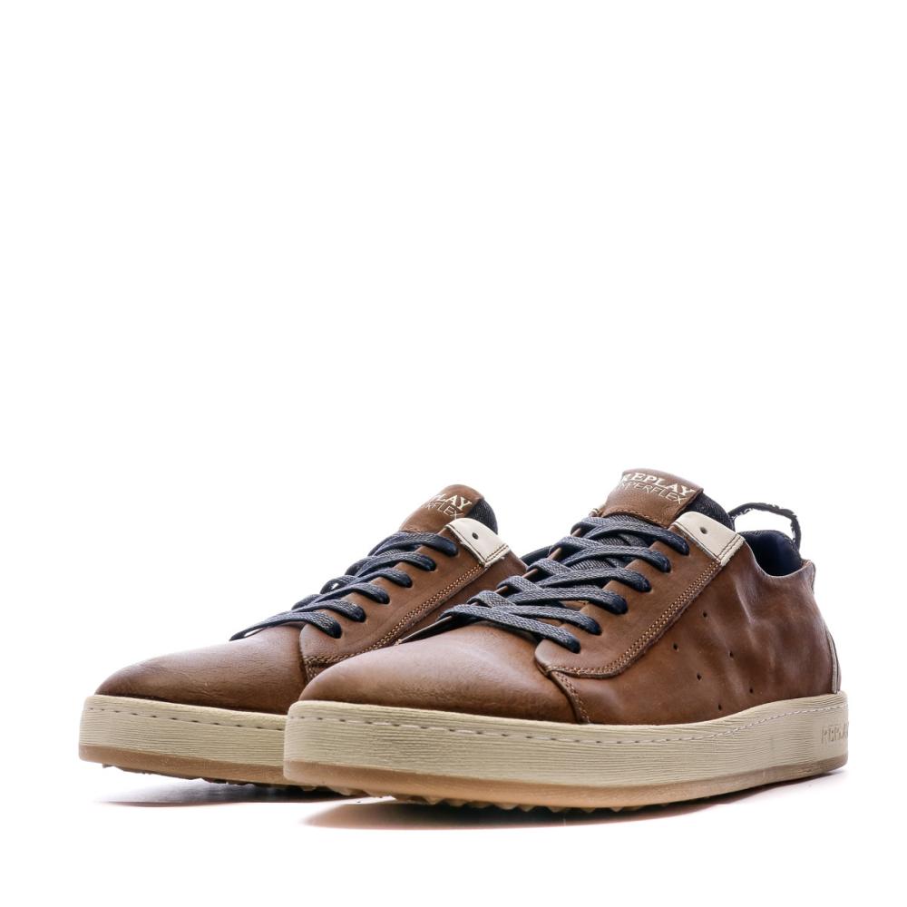 Baskets Marron Homme Replay city vue 6