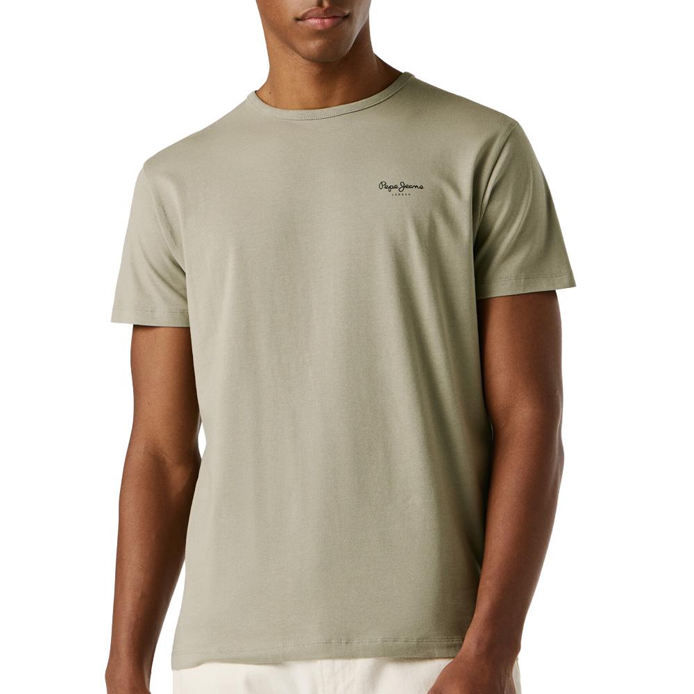 Green Men's T-Shirt Pepe jeans Original affordable