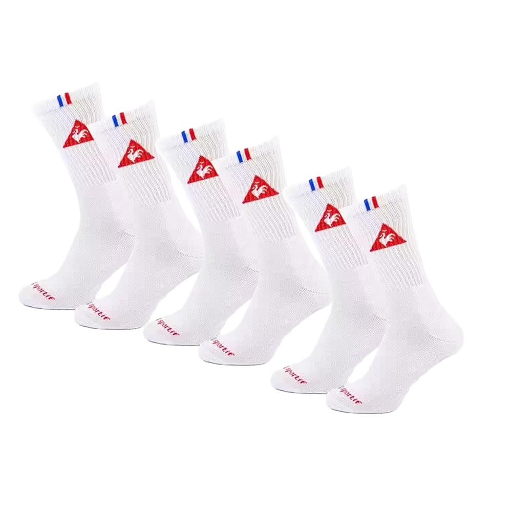 Lot de 3 Paires de Chaussettes Blanches Homme Le Coq Sportif pas cher