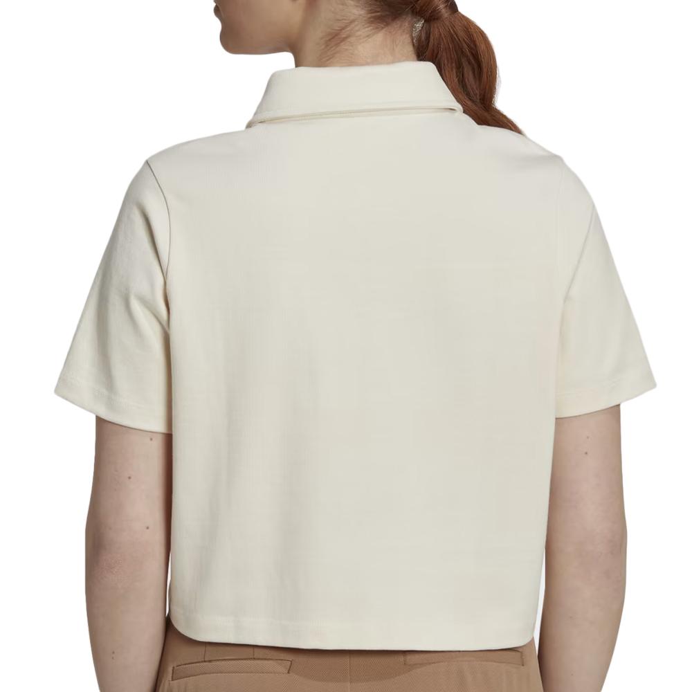 Polo Beige Femme Adidas HL6578 vue 2