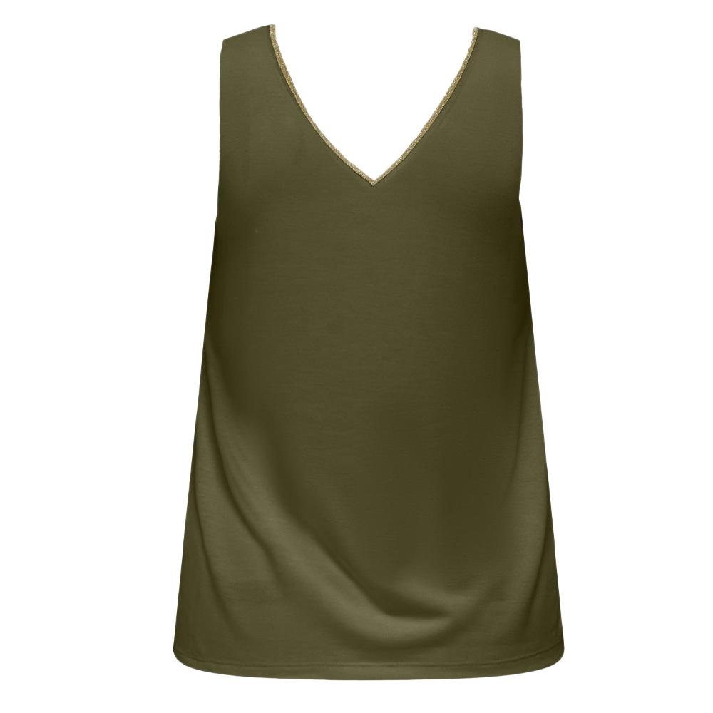 Débardeur Kaki Femme JDY Lurex vue 2