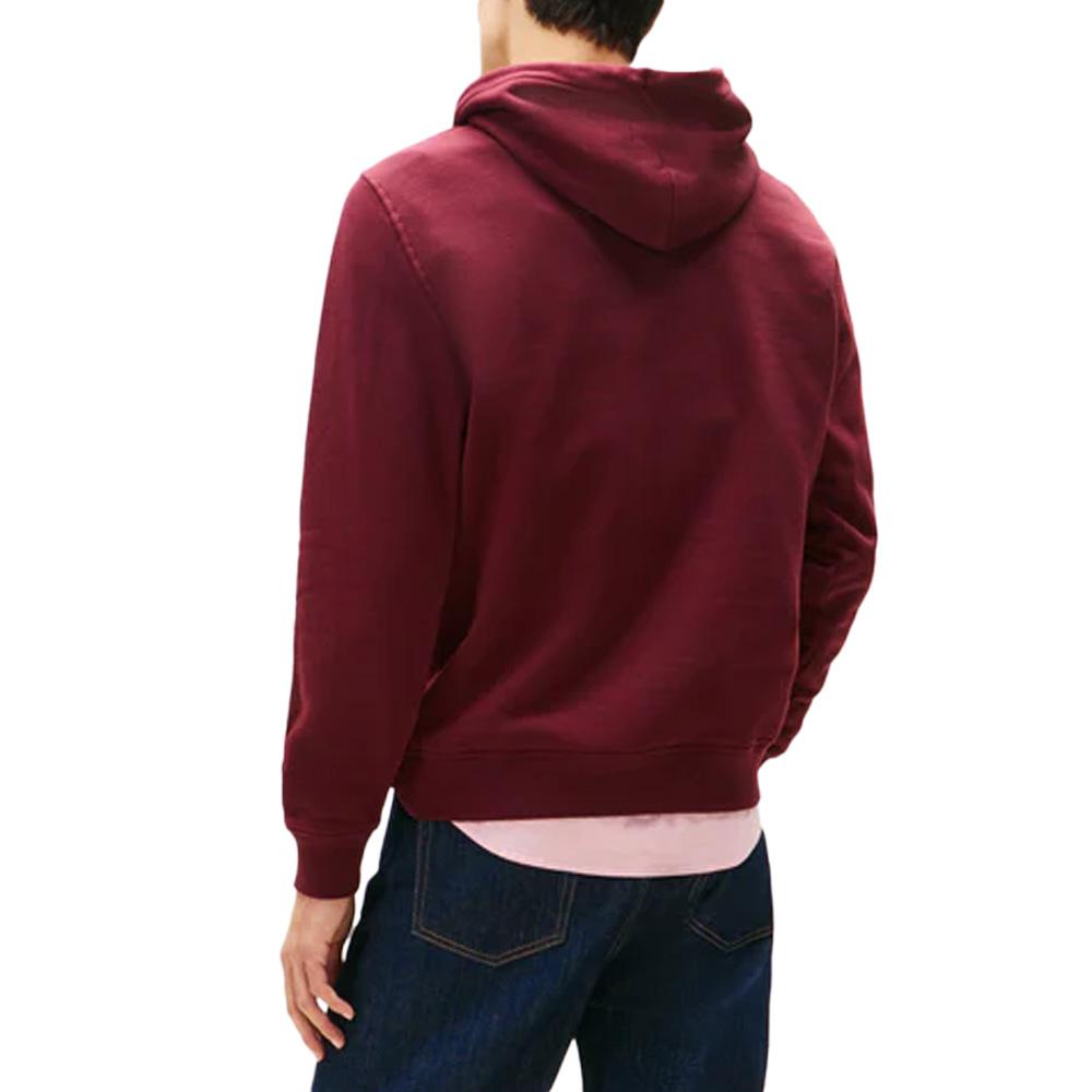 Sweat Bordeaux Homme Tommy Hilfiger Linear Logo vue 2