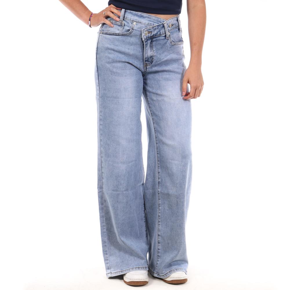 Jean Loose Bleu Femme Monday Premium 109 pas cher