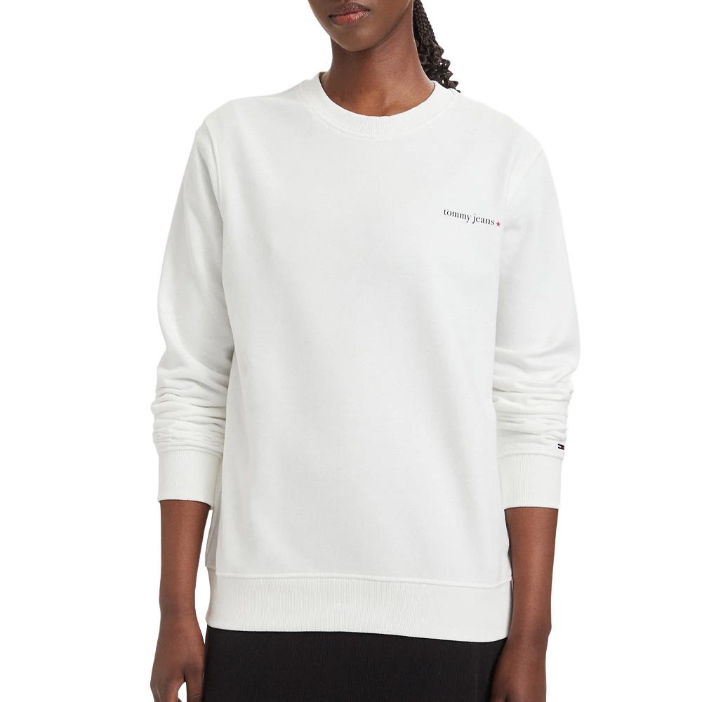 Sudadera blanca de mujer Tommy Hilfiger DW0DW22829 barato