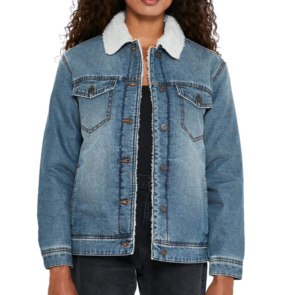 Veste Bleu en Jean Femme Noisy May Ole pas cher