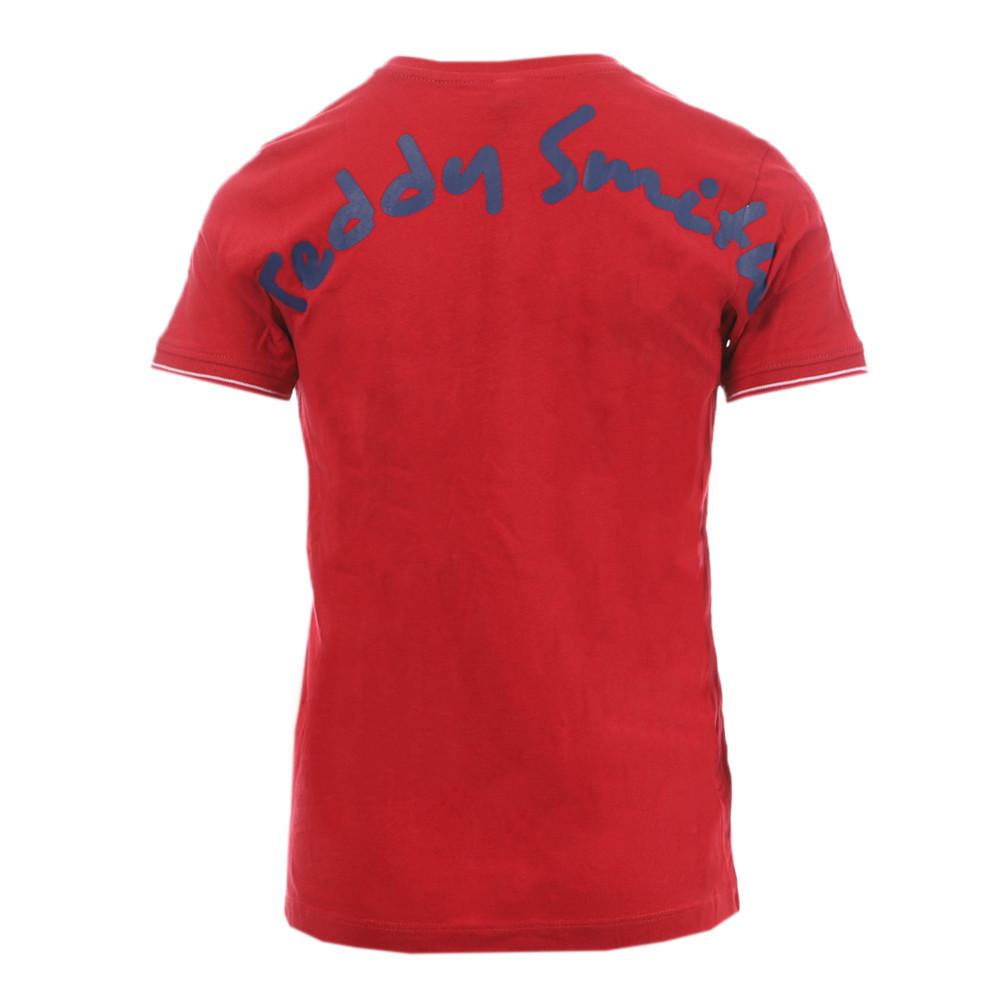 T-shirt Rouge Garçon Teddy Smith Alfy vue 2