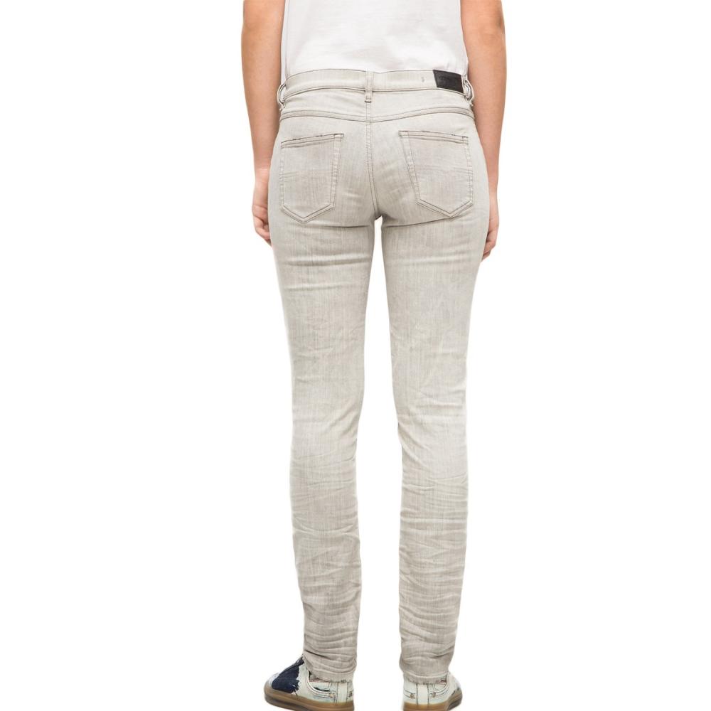 Jean Slim Gris Femme Diesel BELTHY vue 2