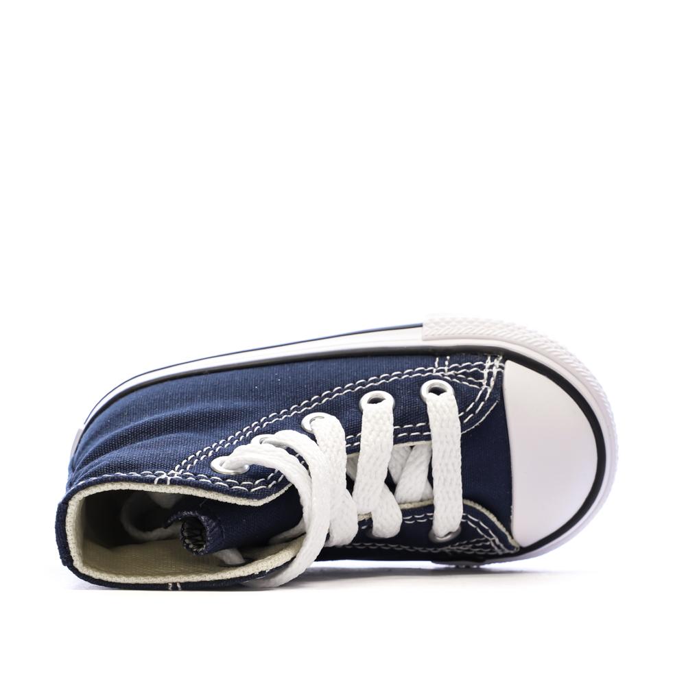 All Star High Bébé Chaussures Marine Converse vue 4