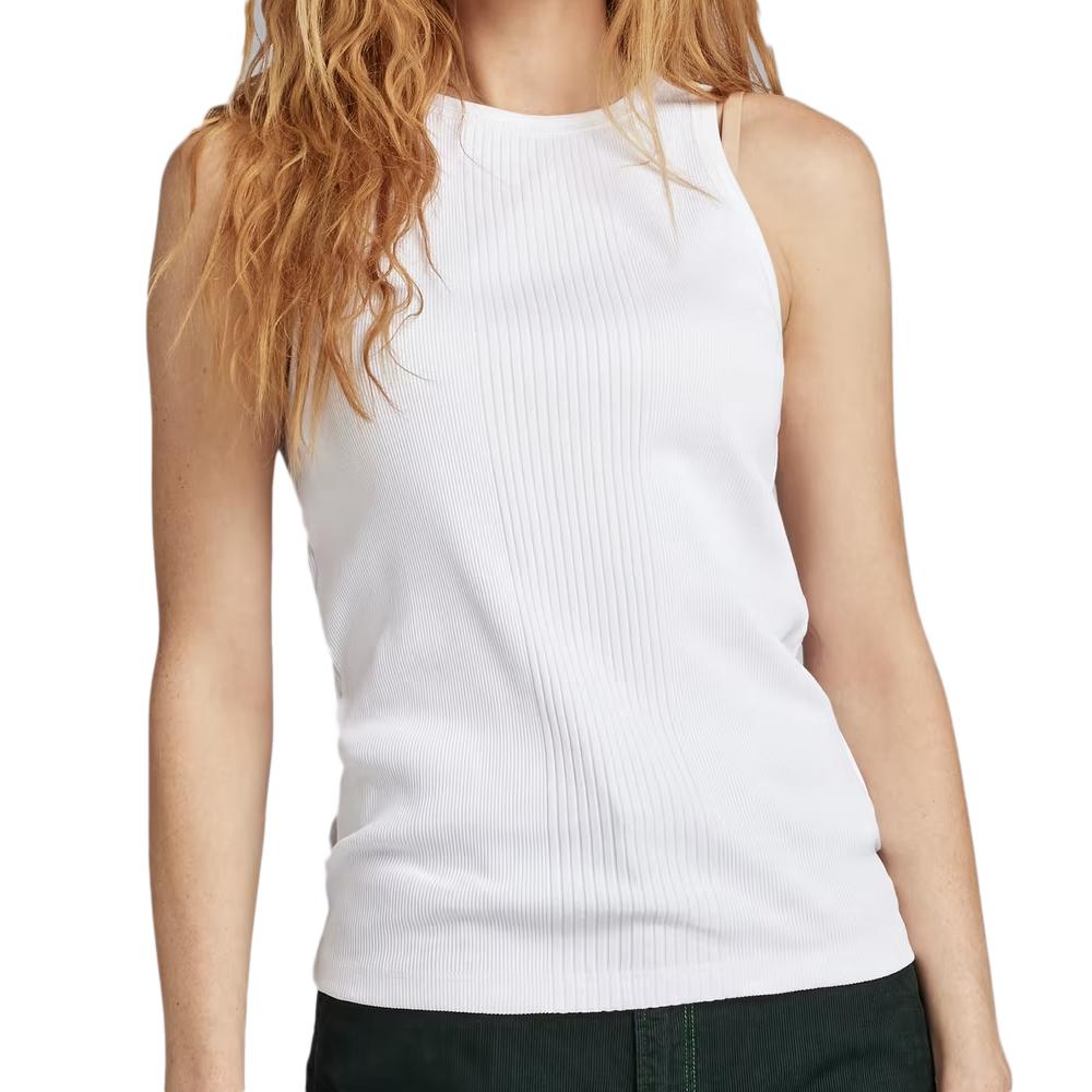 Débardeur Blanc Femme G-Star Raw D19323 pas cher