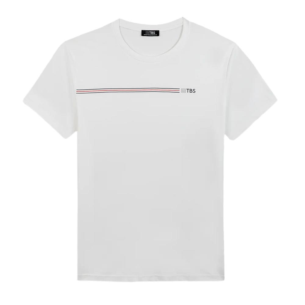 T-shirt Blanc Homme TBS MELUTEE pas cher
