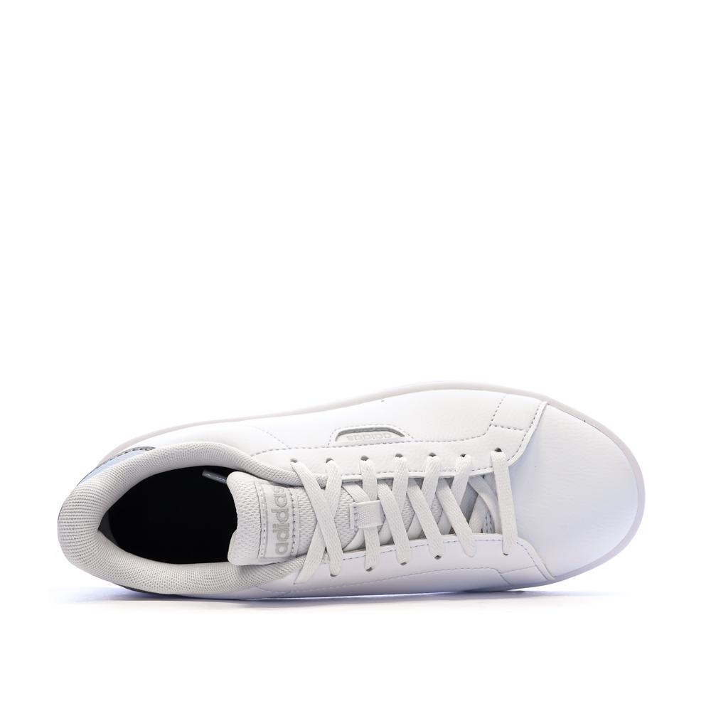 Baskets Blanches Femme Adidas Urban Court vue 4