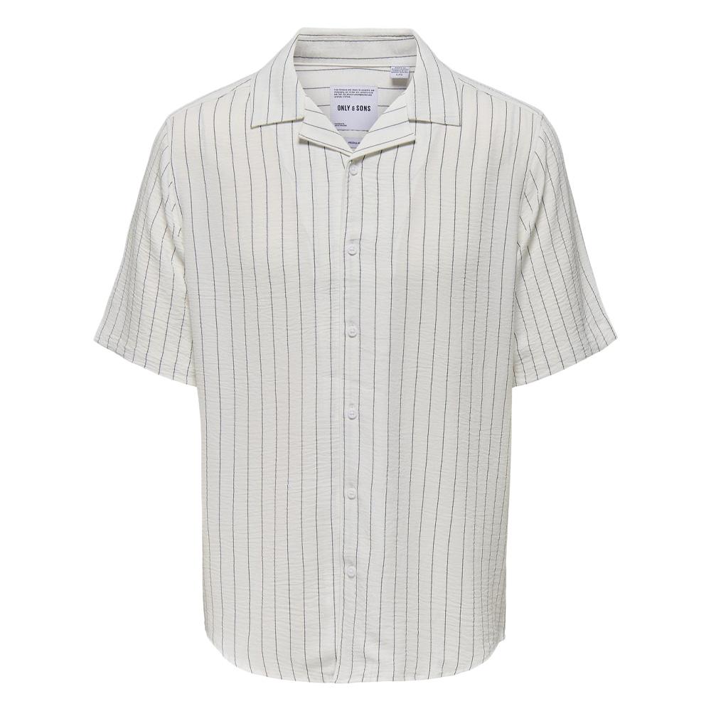 Chemise Blanche/Marine Homme Only & Sons Onswane pas cher
