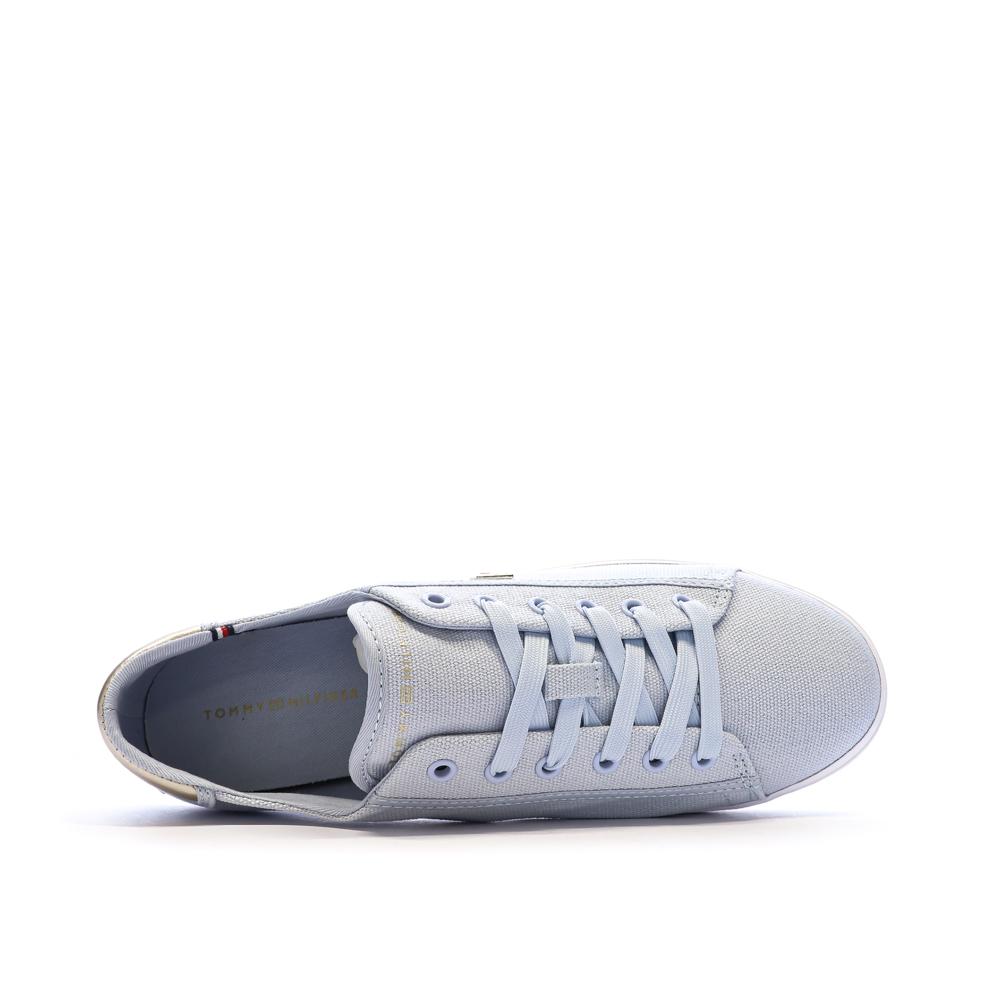 Baskets Bleu Clair Femme Tommy Hilfiger Canvas vue 5