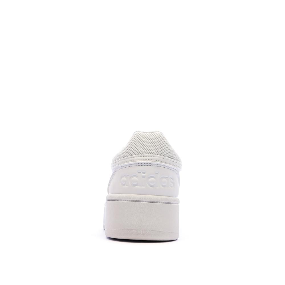 Baskets Blanches Femme Adidas Hoops 3.0 Bold vue 3