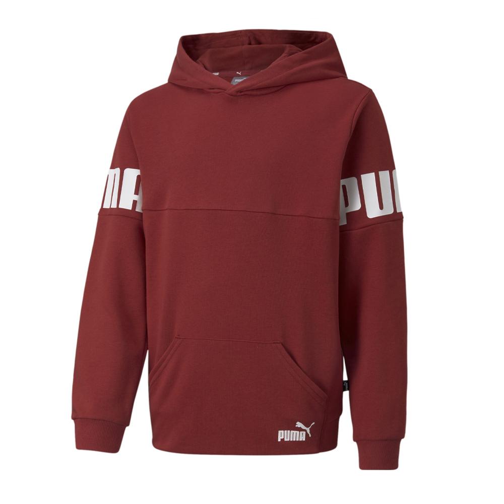 Sweat capuche Bordeau Garçon Puma Power pas cher