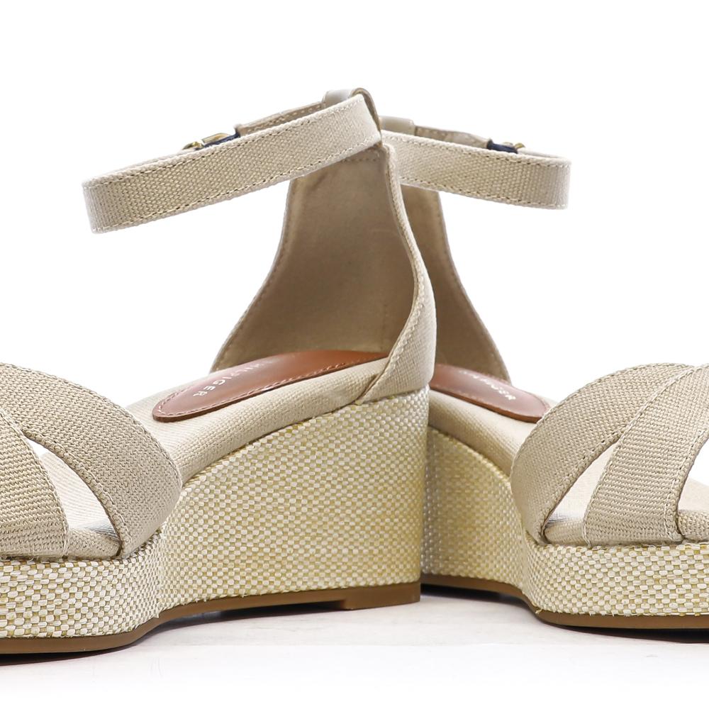 Sandales Beige Femme Tommy Hilfiger Flag Criss-cros vue 7